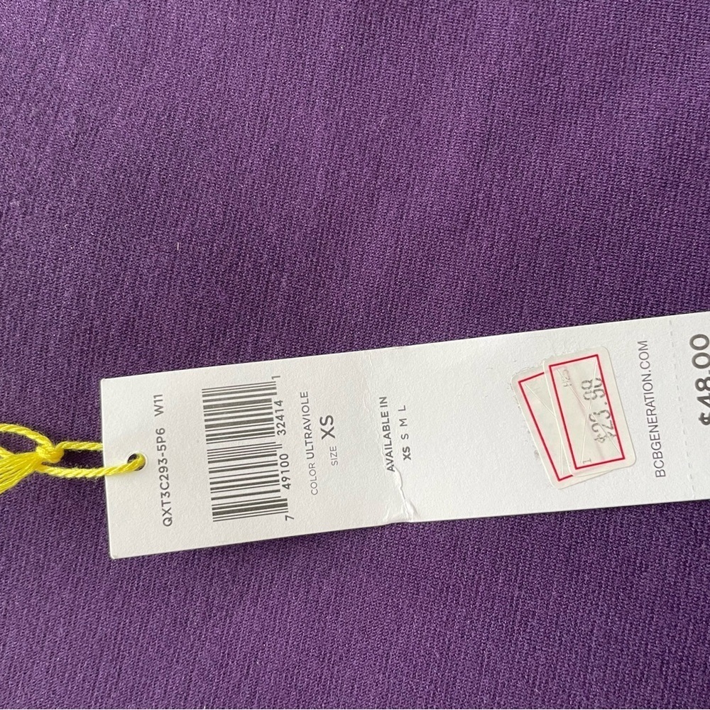 BCBG Purple Pencil Skirt - Picture 4 of 5